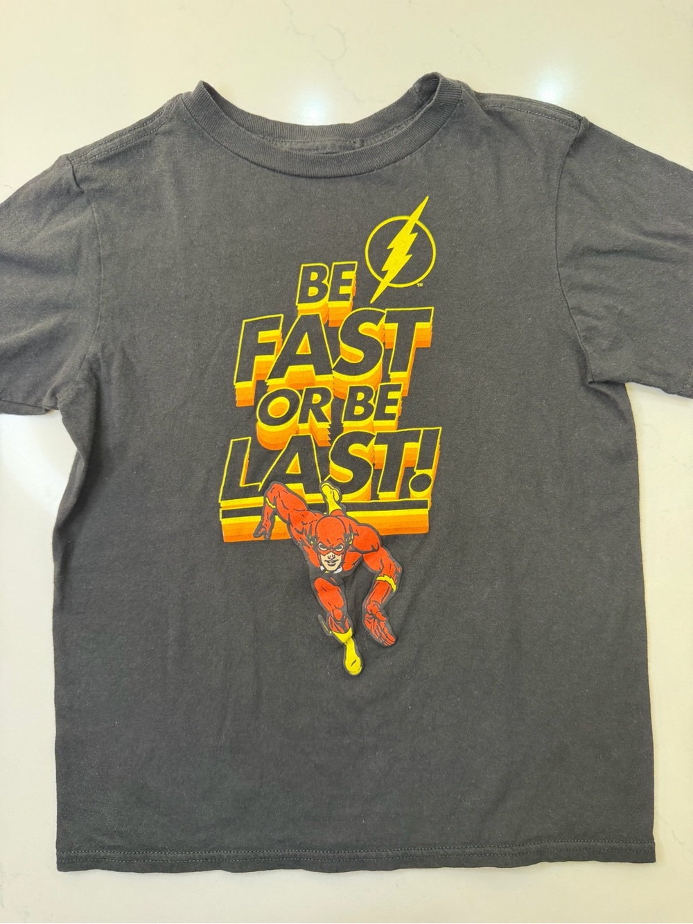 DC Comics The Flash Boys Graphic T-Shirt Black Size 10/12